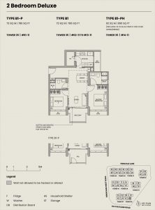 Parc Greenwich Floor Plan 2 Bedroom Deluxe