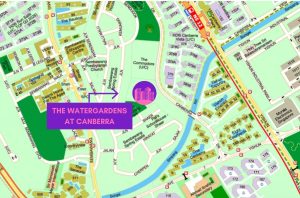 The Watergardens At Canberra Location Map